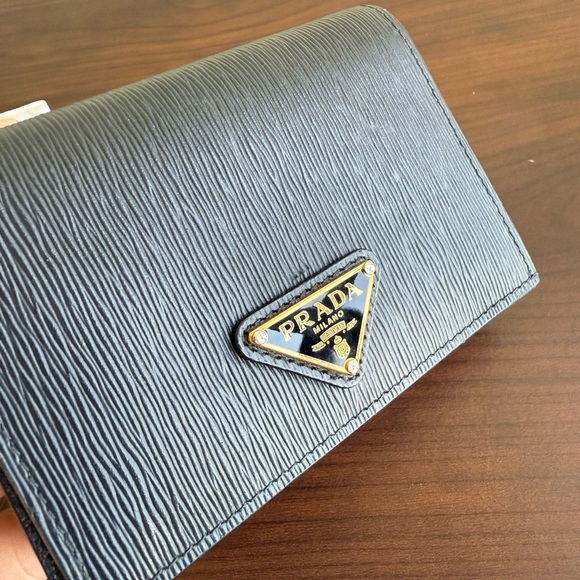 PRADA black small leather women wallet buy Milano - Picture 13 of 14